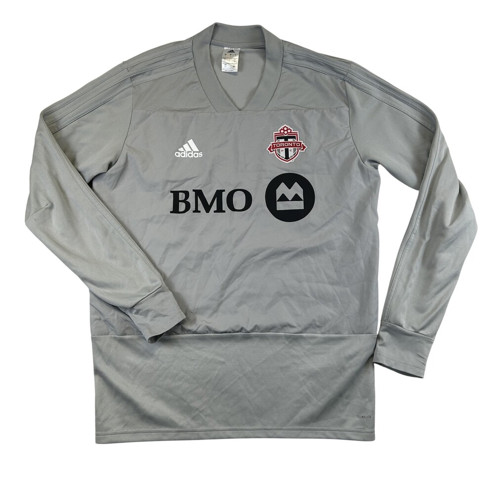 Toronto FC Jersey Mens Large Long Sleeve MLS Soccer Adidas BMO Climalite 2017